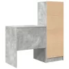 Tárolóval rendelkező íróasztal fiókkal 2 pcs Beton Szürke