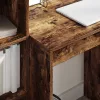 Tárolóval rendelkező íróasztal fiókkal 2 pcs Füstölt tölgy