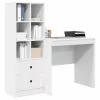 Tárolóval rendelkező íróasztal 2 pcs Fehér 80 x 50 x 76 cm