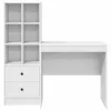 Tárolóval rendelkező íróasztal 2 pcs Fehér 80 x 50 x 76 cm