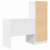 Tárolóval rendelkező íróasztal 2 pcs Fehér 80 x 50 x 76 cm