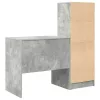 Tárolóval rendelkező íróasztal fiókkal 2 pcs Beton Szürke
