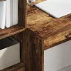 Tárolóval rendelkező íróasztal fiókkal 2 pcs Füstölt tölgy