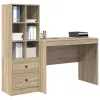 Tárolóval rendelkező íróasztal fiókkal 2 pcs Sonoma tölgy