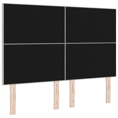 Fejtámla Falra szerelhető Világosszürke 160 cm Bársony