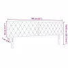 LED Fejtámla LED -es lámpákkal Világosszürke 80 cm Bársony