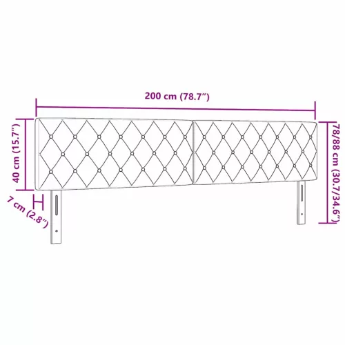 LED Fejtámla LED -es lámpákkal Argyle Sötétzöld 100 cm Bársony