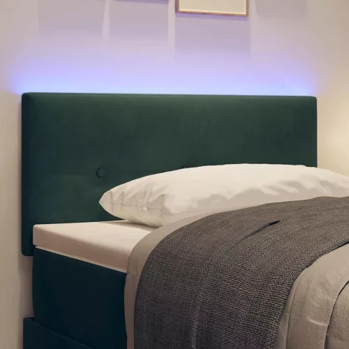 Fejtámla LED -es lámpákkal fejtámlával Zöld 90 cm Bársony