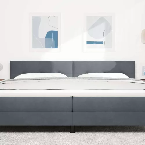 Fejtámla LED -es lámpákkal fejtámlával Szürke 100 cm Bársony