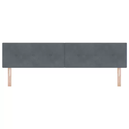 Fejtámla LED -es lámpákkal fejtámlával Szürke 100 cm Bársony