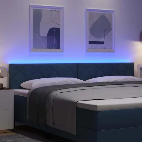 Fejtámla LED -es lámpákkal fejtámlával Kék 200 cm szövet