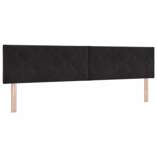 LED Fejtámla LED -es lámpákkal Fekete 200 cm Bársony