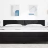 LED Fejtámla LED -es lámpákkal Fekete 200 cm Bársony