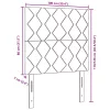 LED Fejtámla LED -es lámpákkal Fekete 100 cm Bársony