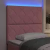 LED Fejtámla LED -es lámpákkal Rózsaszín 100 cm Bársony