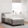 Boxspring ágy matraccal Tópszínű 100 x 200 cm szövet