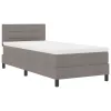 Boxspring ágy matraccal Tópszínű 100 x 200 cm szövet