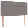 Boxspring ágy matraccal Tópszínű 100 x 200 cm szövet