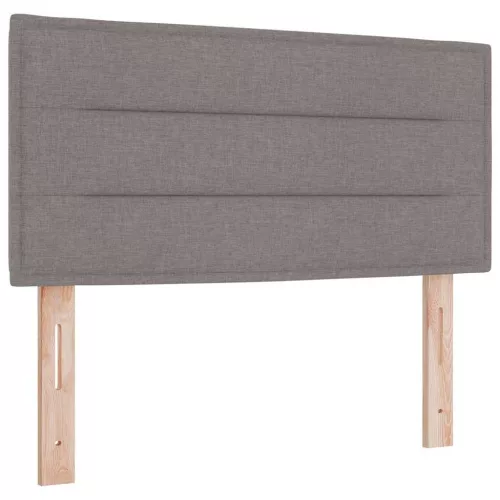 Boxspring ágy matraccal Tópszínű 100 x 200 cm szövet