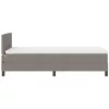 Boxspring ágy matraccal Tópszínű 100 x 200 cm szövet