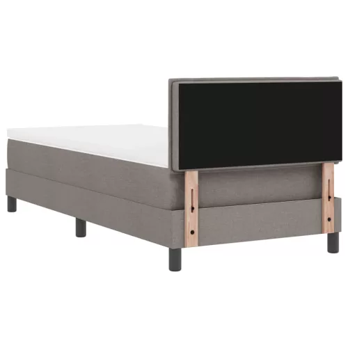 Boxspring ágy matraccal Tópszínű 100 x 200 cm szövet