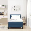 Boxspring ágy matraccal Sötét kék 80 x 200 cm szövet