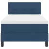 Boxspring ágy matraccal Sötét kék 80 x 200 cm szövet
