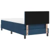 Boxspring ágy matraccal Sötét kék 80 x 200 cm szövet