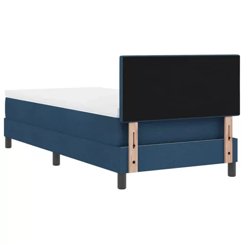 Boxspring ágy matraccal Sötét kék 80 x 200 cm szövet