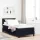 Boxspring ágy matraccal Fekete 90 x 190 cm szövet