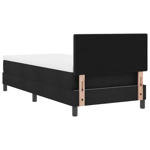 Boxspring ágy matraccal Fekete 90 x 190 cm szövet
