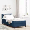Boxspring ágy matraccal Kék 90 x 190 cm szövet