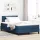 Boxspring ágy matraccal Kék 120 x 200 cm szövet