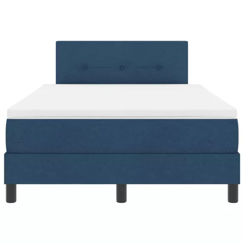 Boxspring ágy matraccal Kék 120 x 200 cm szövet