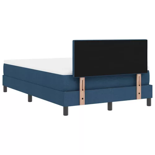 Boxspring ágy matraccal Kék 120 x 200 cm szövet
