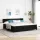 Boxspring ágy matraccal Fekete 200 x 200 cm szövet