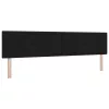 Boxspring ágy matraccal Fekete 200 x 200 cm szövet