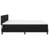 Boxspring ágy matraccal Fekete 200 x 200 cm szövet