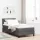 Boxspring ágy matraccal Sötétszürke 90 x 200 cm szövet