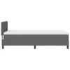 Boxspring ágy matraccal Sötétszürke 90 x 200 cm szövet