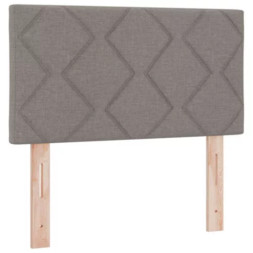 Boxspring ágy matraccal Tópszínű 120 x 200 cm szövet