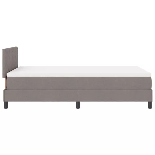 Boxspring ágy matraccal Tópszínű 120 x 200 cm szövet