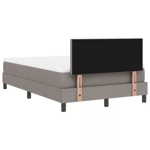 Boxspring ágy matraccal Tópszínű 120 x 200 cm szövet