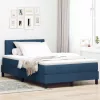 Boxspring ágy matraccal Kék 120 x 200 cm szövet