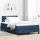 Boxspring ágy matraccal Kék 120 x 200 cm szövet