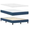 Boxspring ágy matraccal Kék 120 x 200 cm szövet