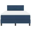 Boxspring ágy matraccal Kék 120 x 200 cm szövet