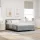 Boxspring ágy matraccal Világosszürke 160 x 200 cm szövet
