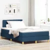 Boxspring ágy matraccal Kék 120 x 200 cm szövet