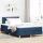 Boxspring ágy matraccal Kék 120 x 200 cm szövet